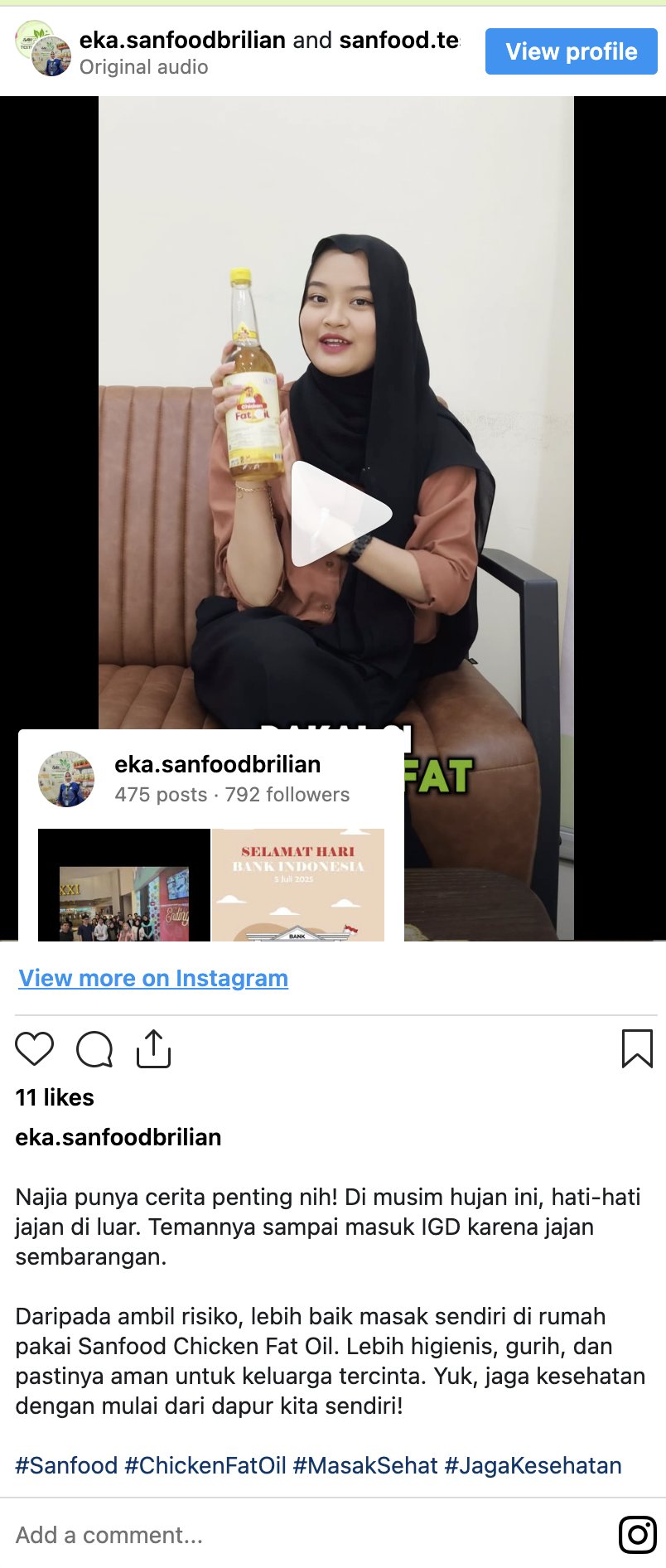 Instagram Sanfood Indonesia | GOOD FOOD FOR GOOD KIDS